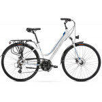 Trekingový bicykel 28" Romet Gazela 17" bielo-modrý 